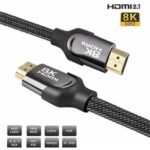 8K  NEW HDMI Cable – Black (1.5m | HD 2.1V | 48Gbps)