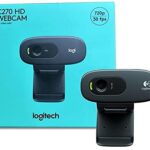 Logitech C270 HD Webcam with Built-in Noise Reducing Mic - 720p/30 FPS