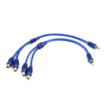 Male to Female RCA Car Amplifier Audio Splitter