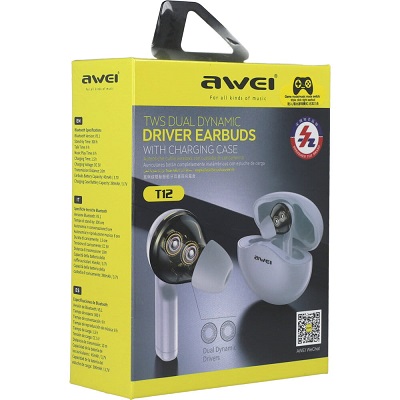 Awei T12 Earbuds TWS Wireless Earphone Niraj mobile