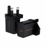 20W Porodo Blue Dual Port Wall Charger - Image 2