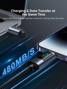 S-CL020A16 Type-C to Lightning Digital Display Fast Charging Data Cable - Image 3