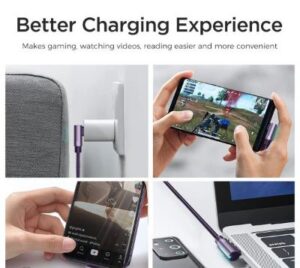 S-CC100A17 Right Angle Fast Charging Data Cable - Image 3