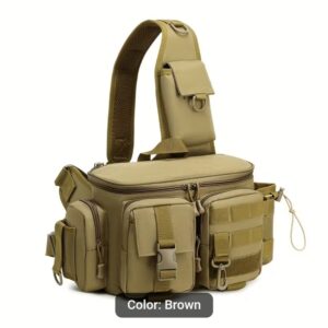 Multi-Pocket Fishing Tackle Sling Bag – 3 Colours